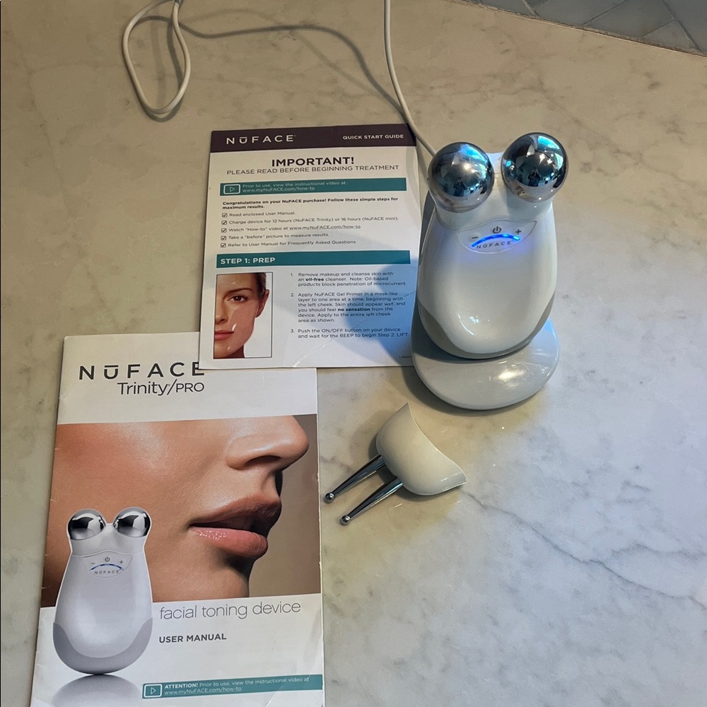 NuFace White Facial Toning Device with Stand